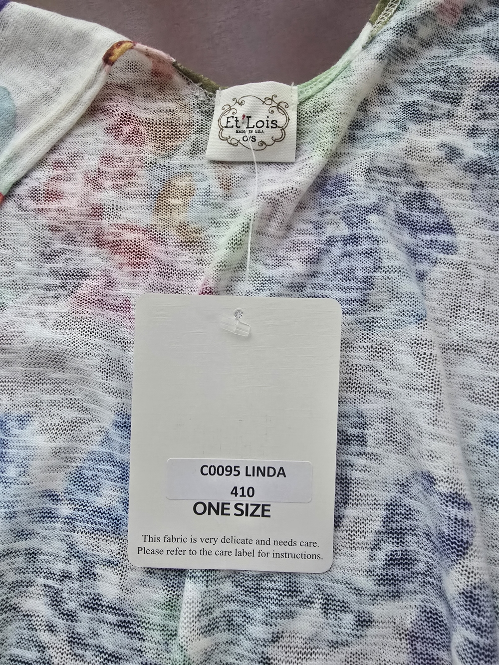 Multi-Color Floral Open Front Women's Cardigan Jacket - Picture 4 of 4